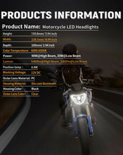 1PCS Motorcycle LED Front Headlight Assembly with Angel Eye Fit For G310GS/G310R