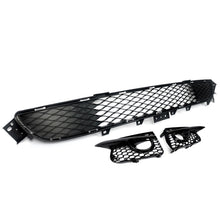 Front Lower Grille + Fog Light Cover Grill for Infiniti Q50 Base Bumper 2014-2017