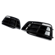 Gloss Black Front Fog Light Grill Cover Bezel Fits For Audi Q5 S-Line 2018-2020