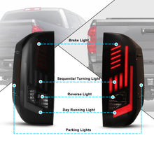 Smoke LED Tail Lights For 2014-2021 Toyota Tundra Sequential Brake Rear Lamps