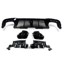 Carbon Style Rear Diffuser Exhaust Tips for Mercedes GLE W166 X166 GLE43 AMG 2015-2018