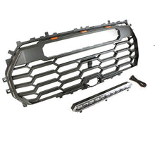 Matte Black Front Bumper Grille Radiator w/ Light Bar For Toyota Tundra 2022-2023