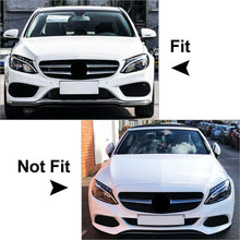 4pcs Front Fog Light Cover Grill Trims For Mercedes C-Class W205 C300 C43 AMG 2015-2018