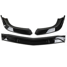 3pcs Gloss Black Front Splitter Lip For 2008-2014 Mercedes C-Class W204 AMG Bumper