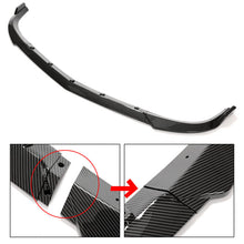3pcs Carbon Look Front Splitter Lip For Mercedes W204 C250 C300 AMG Bumper 2012-2014
