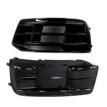 Gloss Black Front Fog Light Cover Grill For 2018-2020 AUDI Q5 NON-Sline Base Bumper