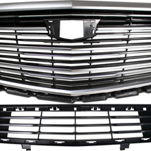 Front Bumper Upper Grill & Lower Grille For Cadillac XT5 2016-2019