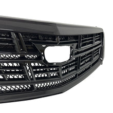 Black Front Upper Grille + Bumper Lower Grill For  Cadillac XTS 2013-2017 w/o Camera