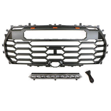 Matte Black Front Bumper Grille Radiator w/ Light Bar For Toyota Tundra 2022-2023
