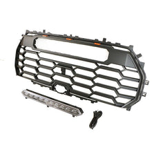 Matte Black Front Bumper Grille Radiator w/ Light Bar For Toyota Tundra 2022-2023