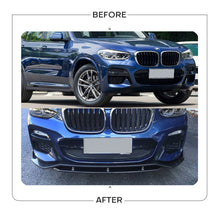 Carbon Look Front Lip Splitter for BMW X3 G01 X4 G02 2018-2021