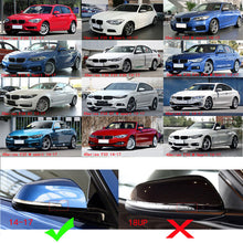 Glossy Black Rear Mirror Cover Caps Replacement For BMW F20 F21 F22 F30 F32 F36