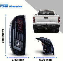 Smoke LED Tail Lights For 2014-2021 Toyota Tundra Sequential Brake Rear Lamps
