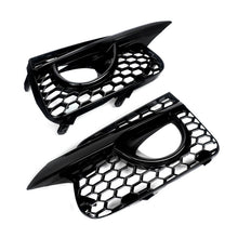 Front Lower Grille + Fog Light Cover Grill for Infiniti Q50 Base Bumper 2014-2017