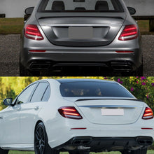 Carbon Look Diffuser w/ Black Tips for Mercedes W213 Sedan AMG 2017-2020