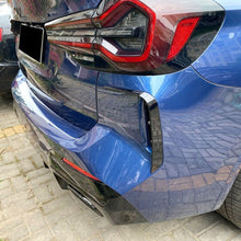 Carbon Black Rear Side Air Vent Splitter Cover Trim For BMW X3 G01 X4 G02 M Sport 2022-2023