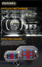 For F650GS/F700GS/F800GS/F800GS LED Headlight Assembly with Angel Eye DRL DOT
