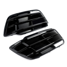 Gloss Black Front Fog Light Grill Cover Bezel Fits For Audi Q5 S-Line 2018-2020