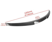 Real Carbon Fiber Rear Highkick Spoiler Fors AUDI A4 B9 S4 Sedan 2017-2024