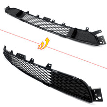 Front Lower Grille + Fog Light Cover Grill for Infiniti Q50 Base Bumper 2014-2017