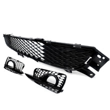 Front Lower Grille + Fog Light Cover Grill for Infiniti Q50 Base Bumper 2014-2017