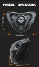 1PCS Motorcycle LED Front Headlight Assembly with Angel Eye Fit For G310GS/G310R