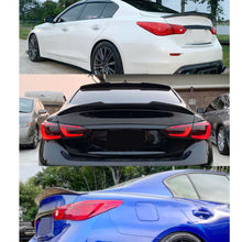 Glossy Black Rear Trunk Spoiler M4 Style fits Infiniti Q50 Q50S 2014-2024