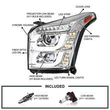 For 2015-2020 GMC Yukon XL LED Bar Projector Headlights Signal Lamps L+R