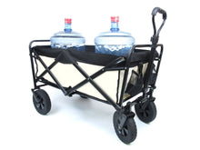 Buff + Black Folding Camping Cart Camp Wagon Trolley cp12