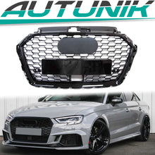 Fit 2017-2020 Audi A3 8V S3 With ACC Honeycomb Front Bumper Grille Grill RS3 Style