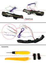 For 2009-2013 Lexus IS250 IS350 ES350 Gloss Black Mirror Cover Caps w/ Sequential LED Turn Signal Lights