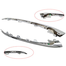 L/R Front Bumper Lip Splitter Chrome Molding Trim for Mercedes W222 S450 S560 2018-2020