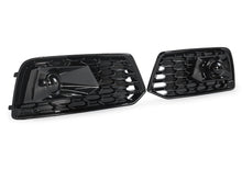Gloss Black Front Fog Light Cover Grille Bezels For AUDI Q5 NON-Sline 2018 2019 2020