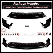 For 2025-2026 Tesla Model Y Juniper Gloss Black Front Bumper Lip Kit By Yofer