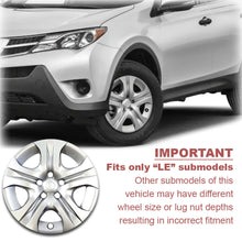 4pcs 17''  Wheel Covers Hubcap 5 Spoke Style for Toyota RAV4 LE 2013-2018