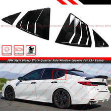 For 2025+ Toyota Camry Gloss Black Quarter Panel Side Window Louver Cover