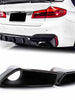 Black Exhaust Muffler Tips for BMW G30 520i 530i 540i Sedan 2017-2019-2023 M-Sport