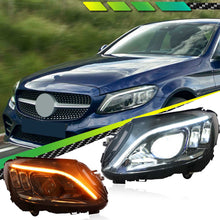 LED Headlights Assembly Headlamps for Mercedes-Benz C-Class W205 2015-2021