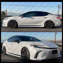 For 2025 2026+ Toyota Camry Pearl White Black 2 Tone Side Skirt Extension