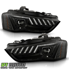 Left+Right For 2013-2016 Audi A4 S4 Halogen Non-AFS SwitchBack Sequential Signal LED Projector Headlights