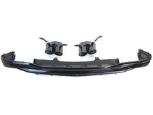 Gloss Black Rear Diffuser w/ Exhaust Tips For 2021–2024 Audi A4 B9.5