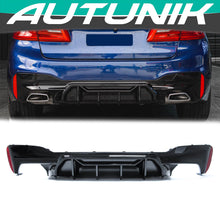 Gloss Black Rear Diffuser For BMW G30 530i 540i Sedan M Sport 2017-2023 (NOT FIT M550)