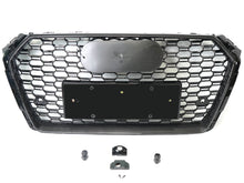 Carbon Fiber Look Honeycomb Front Bumper Grille for Audi A4 S4 B9 2017-2019 RS4 Style