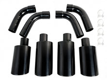 8pcs Quad Exhaust Tips Black For Mercedes G-Class W463 W464 G500 G550 G63 G65 2002-2024
