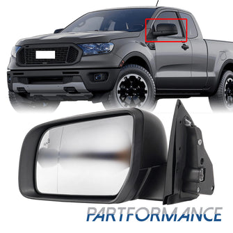 7PIN Driver Left Side Mirror w/ Blind Spot Power Fold Non-Heat For 2019-2022 Ford Ranger