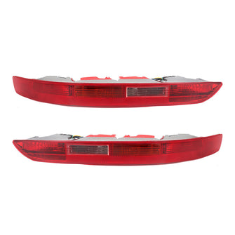 Pair Rear Bumper Tail Light Reflector Brake Stop Lamp Red For Audi Q5 2009-2017