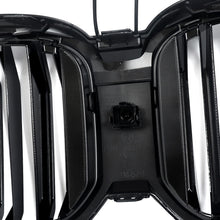 For 2022-2024 BMW X3 X4 G01 G02 W/LED Dual Line Front Kidney Grille Gloss Black