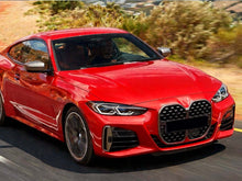 Pair For 2021-2026 BMW G22 G23 M440i Coupe Gloss Black Front Fog Light Grille Cover Trims