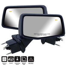 Left+Right Side Mirror Black For GMC Sierra 1500 Silverado 2019-2024 BSM Heated Blind Spot