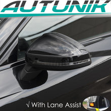 With Assist For 2017-2025 Audi A4 A5 S4 S5 RS5 B9 Side Mirror Cover Caps Gloss Black Replacement